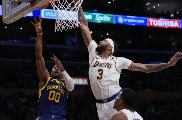 NBA: Lakers’ Anthony Davis suffers eye injury during first quarter against Warriors